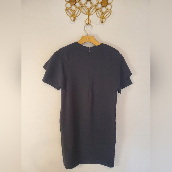 COS Navy Blue Dress with Flutter Sleeves - Picture 7 of 13